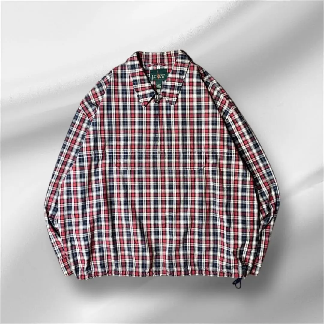 【90’s J.CREW】Check Cotton Anorak Parka