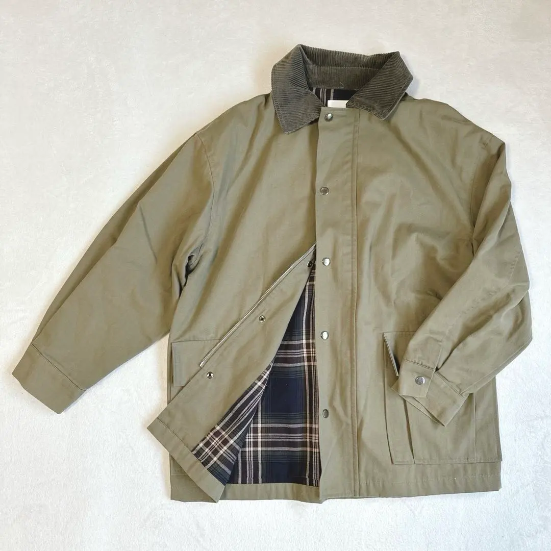 Jストーリー◇ブルゾン カバーオール スイングトップ 裏地チェック アウター