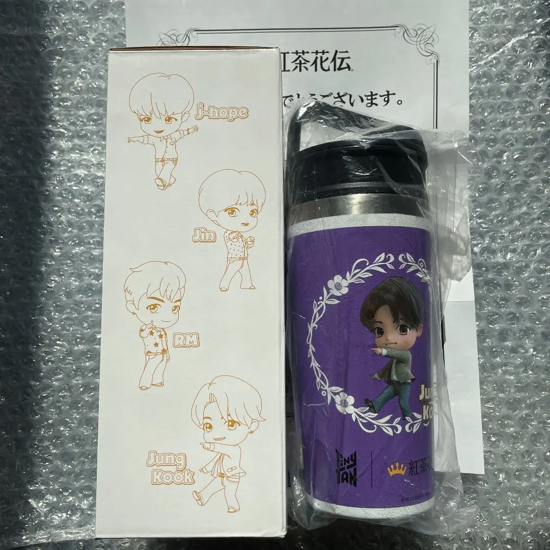 TinyTan 紅茶花伝 タンブラー Jungkook ジョングク　保冷　保温