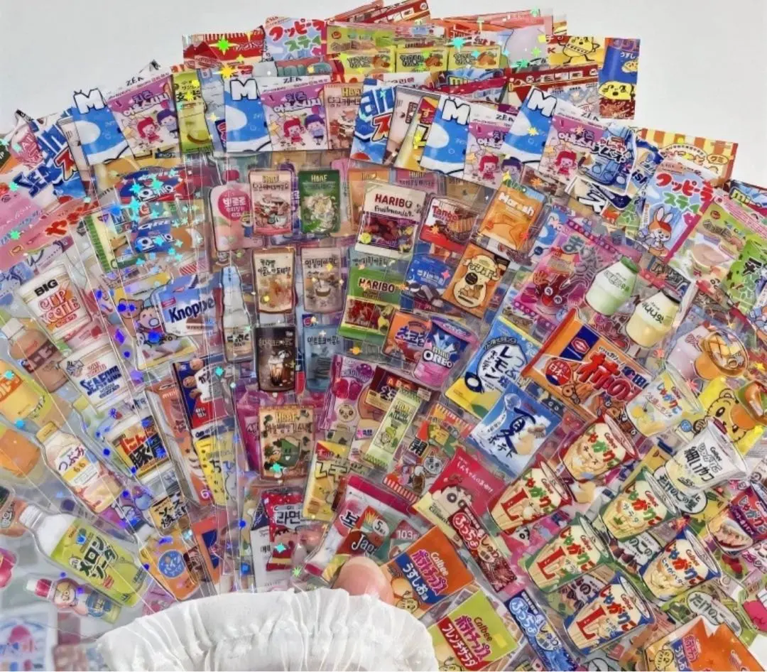 飲み物食べ物デザインシール１０枚セット