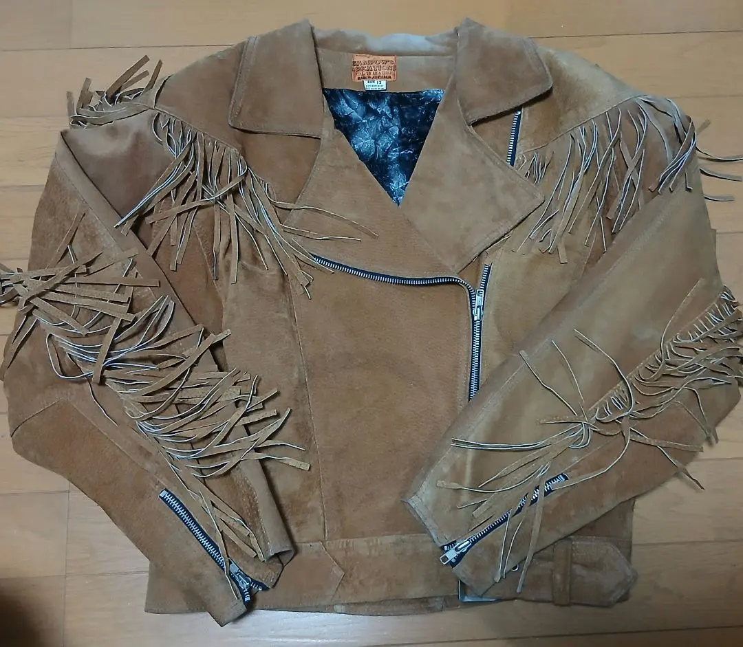 フリンジレザージャケット　ビンテージ