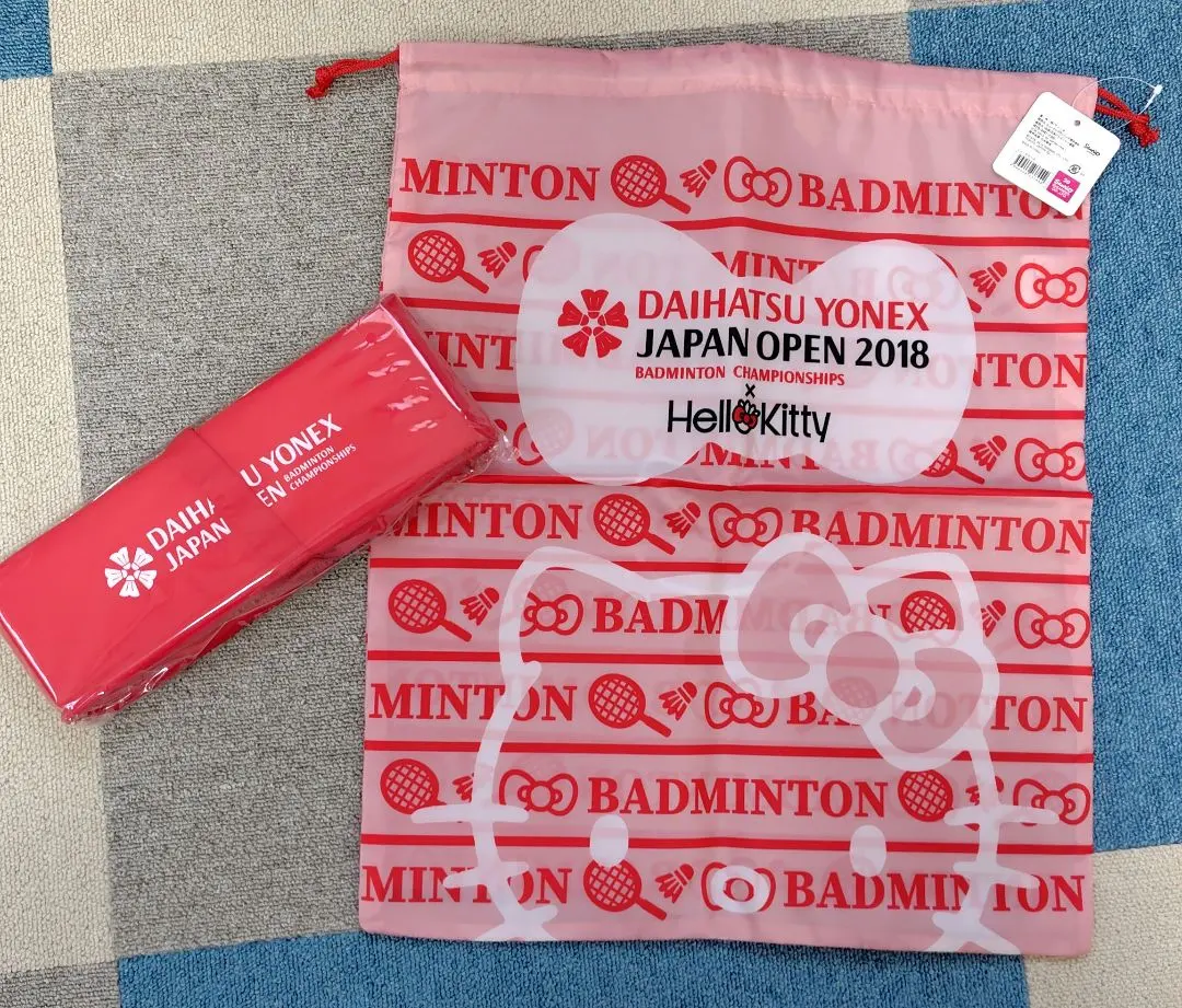 YONEX JAPAN OPEN 2018 バッグ&クッション キティ限定