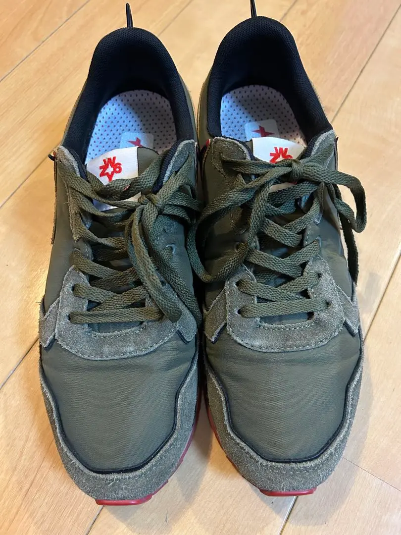W6YZ◆ローカットスニーカー/42/Olive/迷彩柄ソール