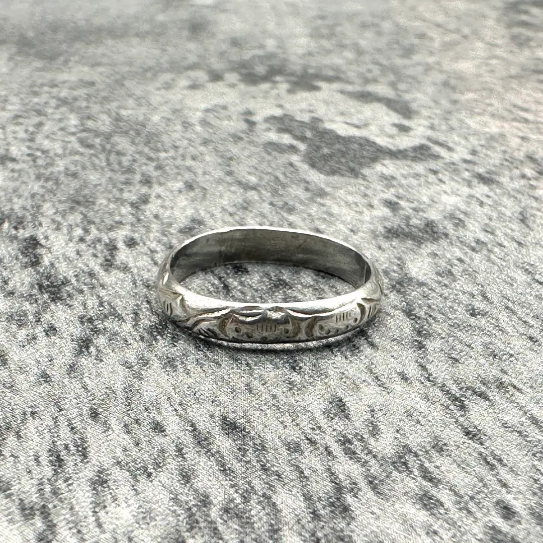 vintage hallmark pure silver ring