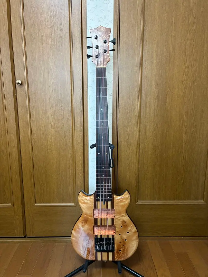 個人工房　5弦ベース　抜け殻　フレットレス