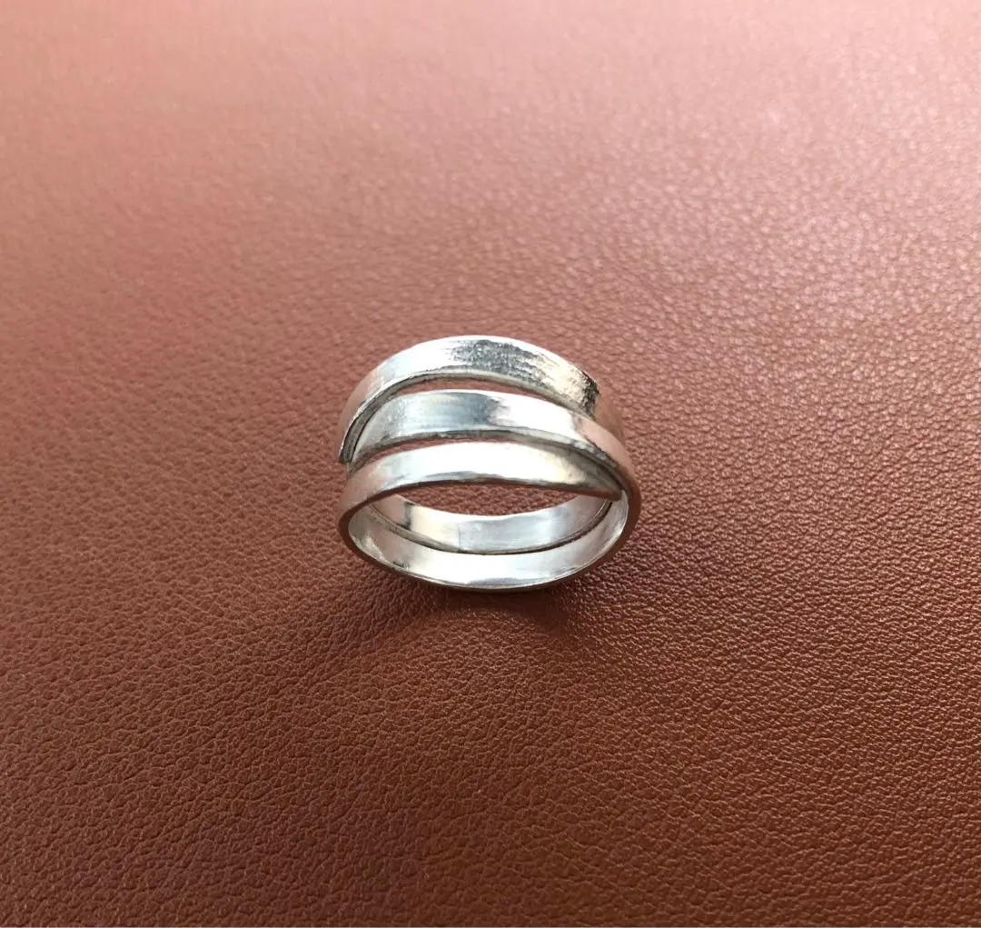 K.Kaju シルバー ツイストデザインリング
