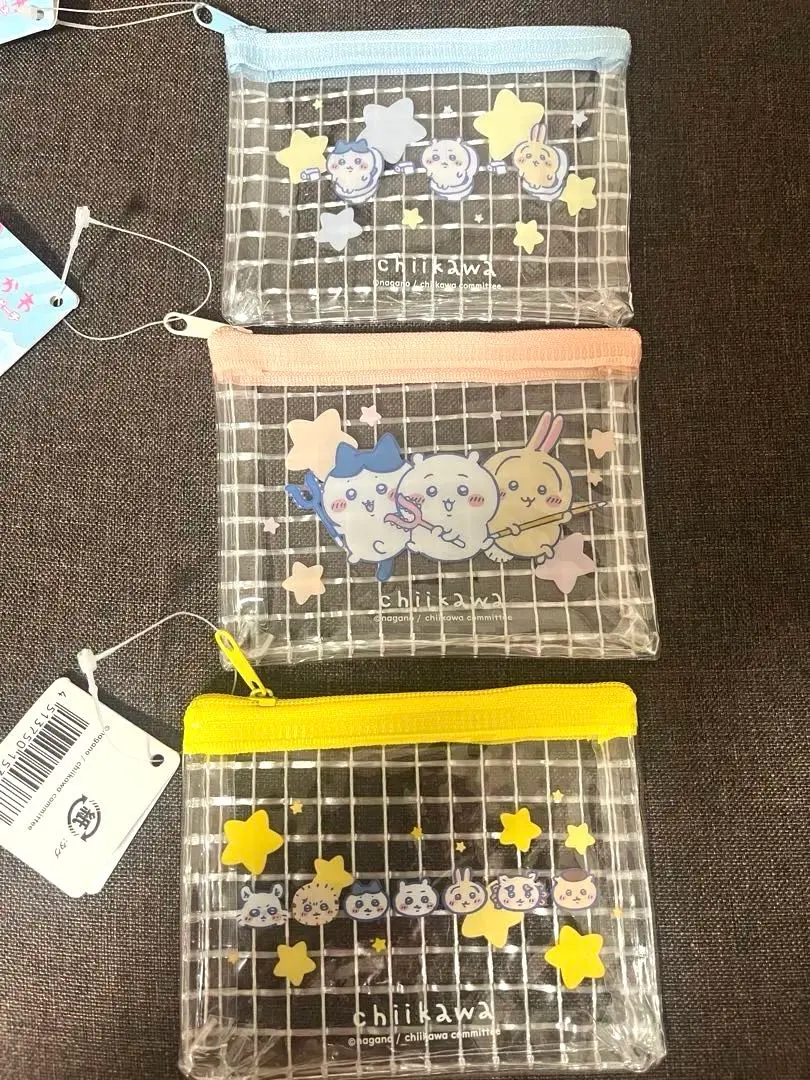 ちいかわ　メッシュポーチ　3セット