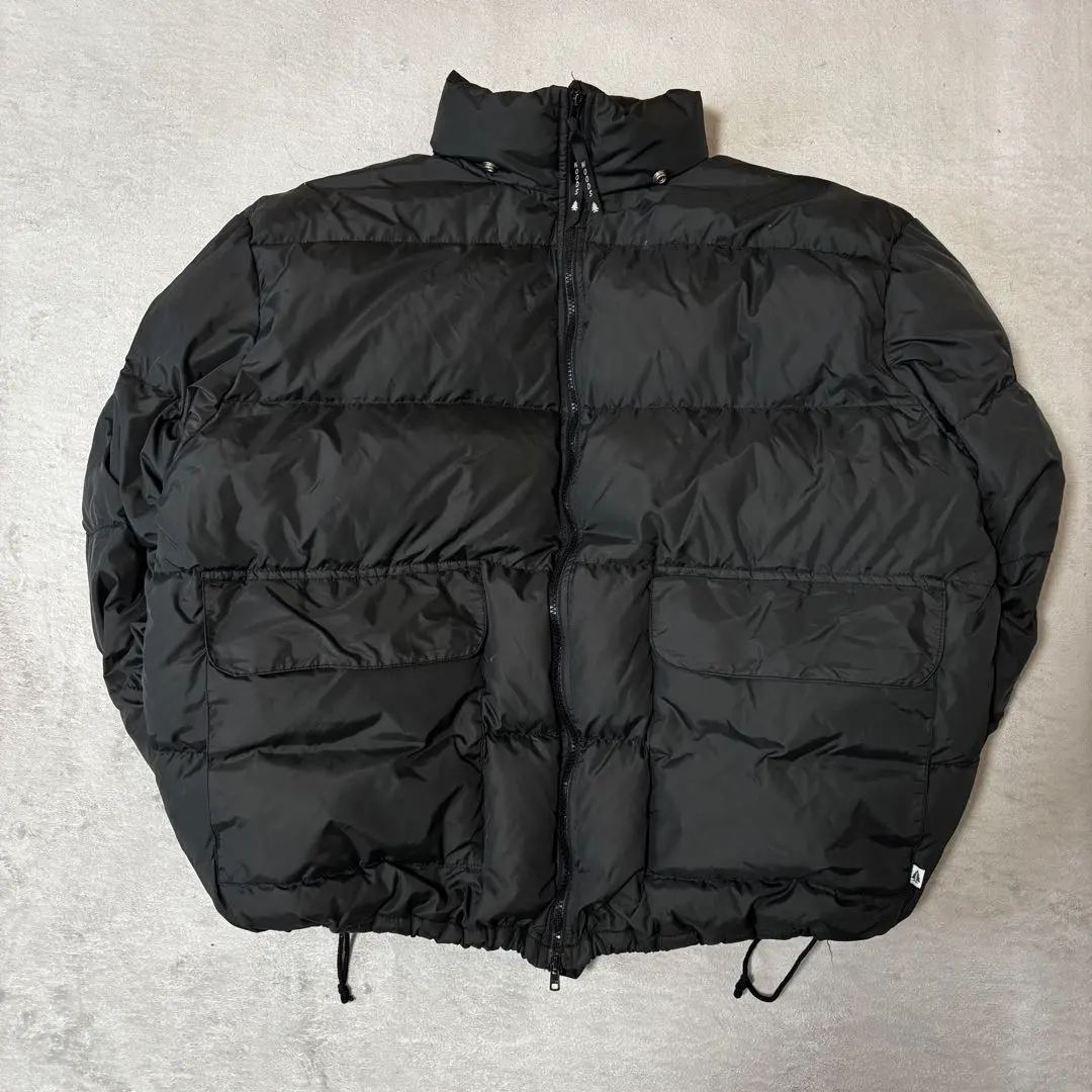 カナダ製 80’s Woods ダウンジャケット ブラック ヌプシ型 Lサイズ