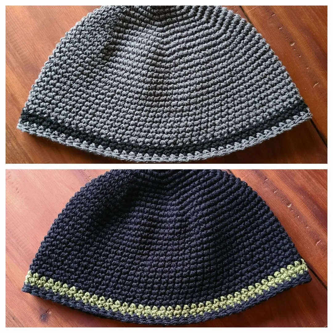 kuromedakaさん■891. 892. イスラム帽 コットン 浅め