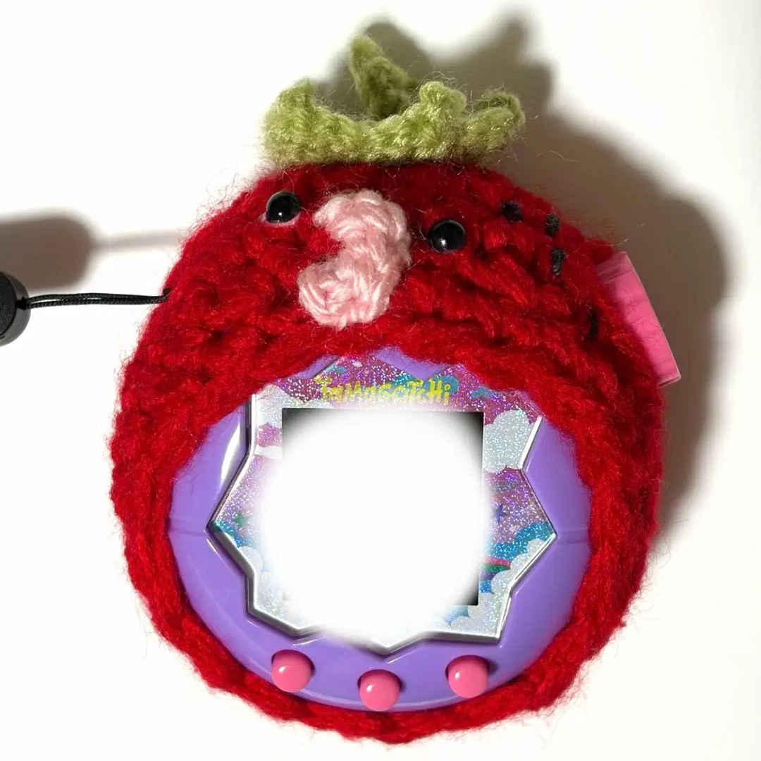 たまごっちパラダイス　たまパラ　ケース　カバー　いちご　たまごっち　編み物　毛糸