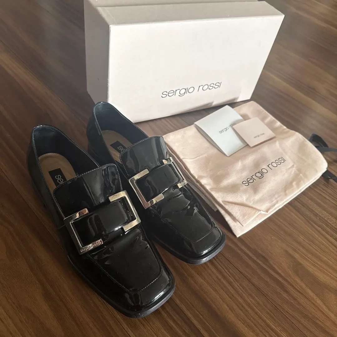 sergio rossi セルジオロッシ　パテント　ローファー