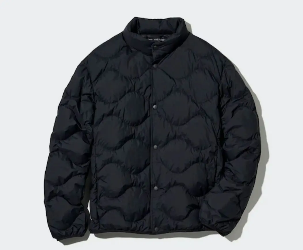 ユニクロ　ウルトラライトダウンウェーブキルトジャケット　Lサイズ　ブラック