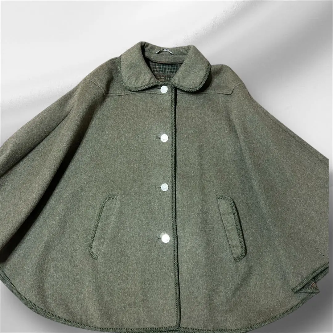 オーストリア製 steinbock ウールチロルポンチョコート　チロル産