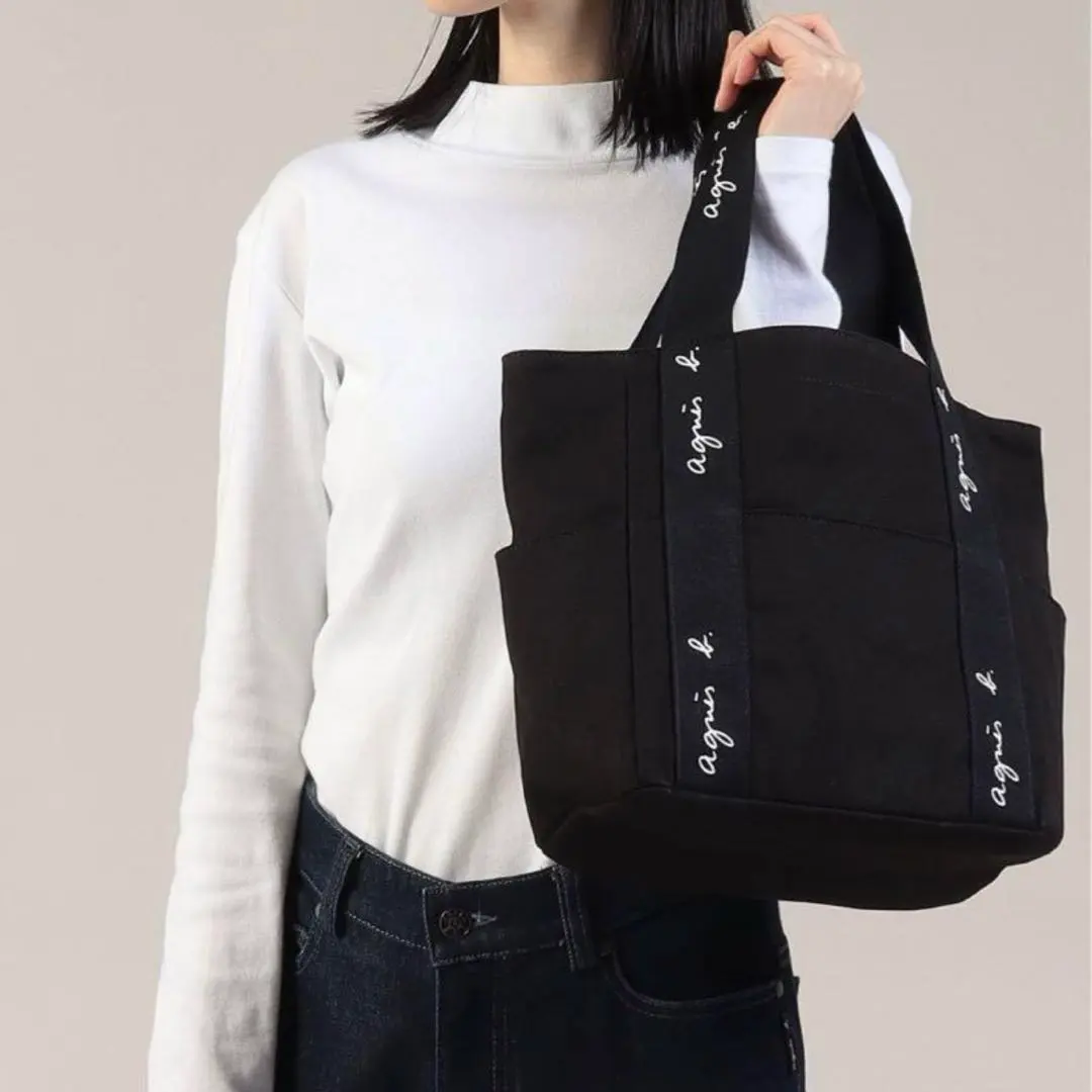 アニエスベー agnes b. トートバッグ ブラック