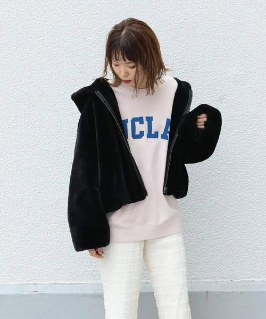 Another Edition フェイクファーパーカー