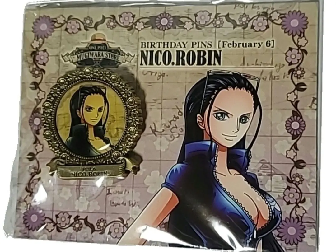 ONE PIECE ニコ・ロビン ロビン バースデイピン 未開封 麦わらストア
