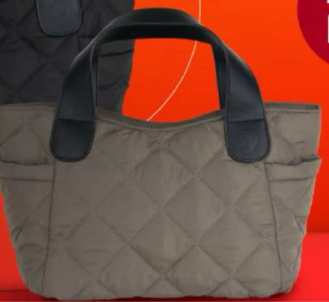 デニーズ福袋2026カーキ キルティングトートバッグ 限定品