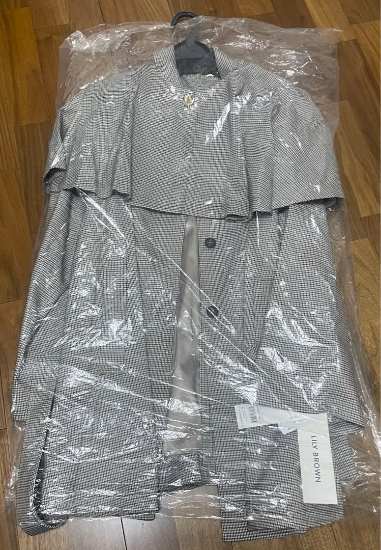 lily brown 3wayケープコート(CHECK-F)