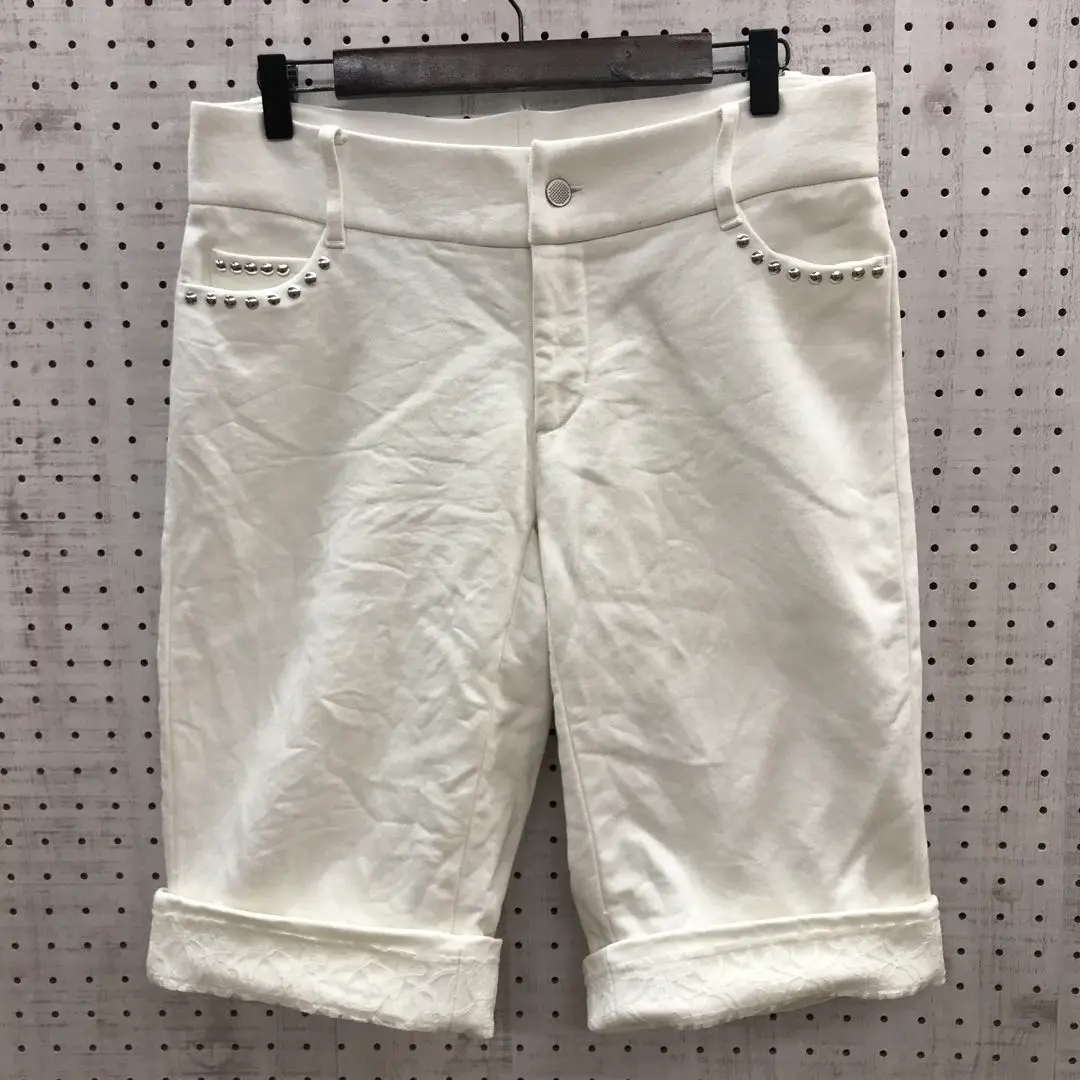 フェアリーグランジ Y2K スタッズ レースDEBUTTO スウェットショーツ