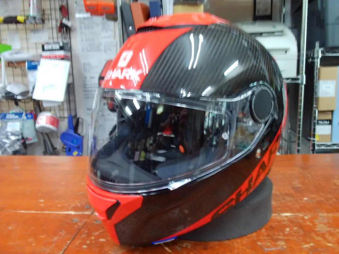 SHARK　【SPARTAN】 CARBON SKIN RED　サイズXL