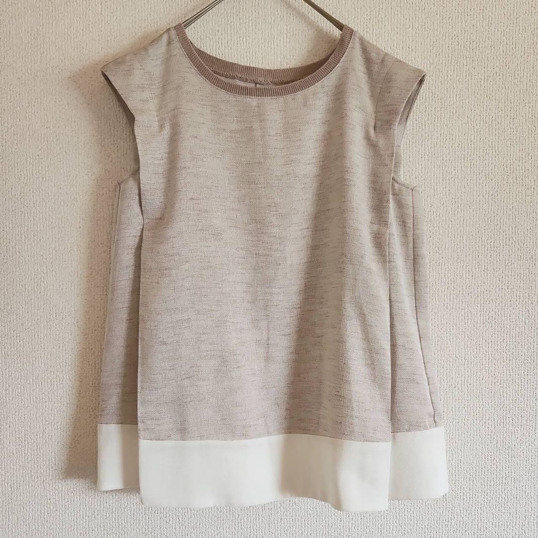 【So close】（S）リネンソリッドAラインノースリーブ/チュニック丈