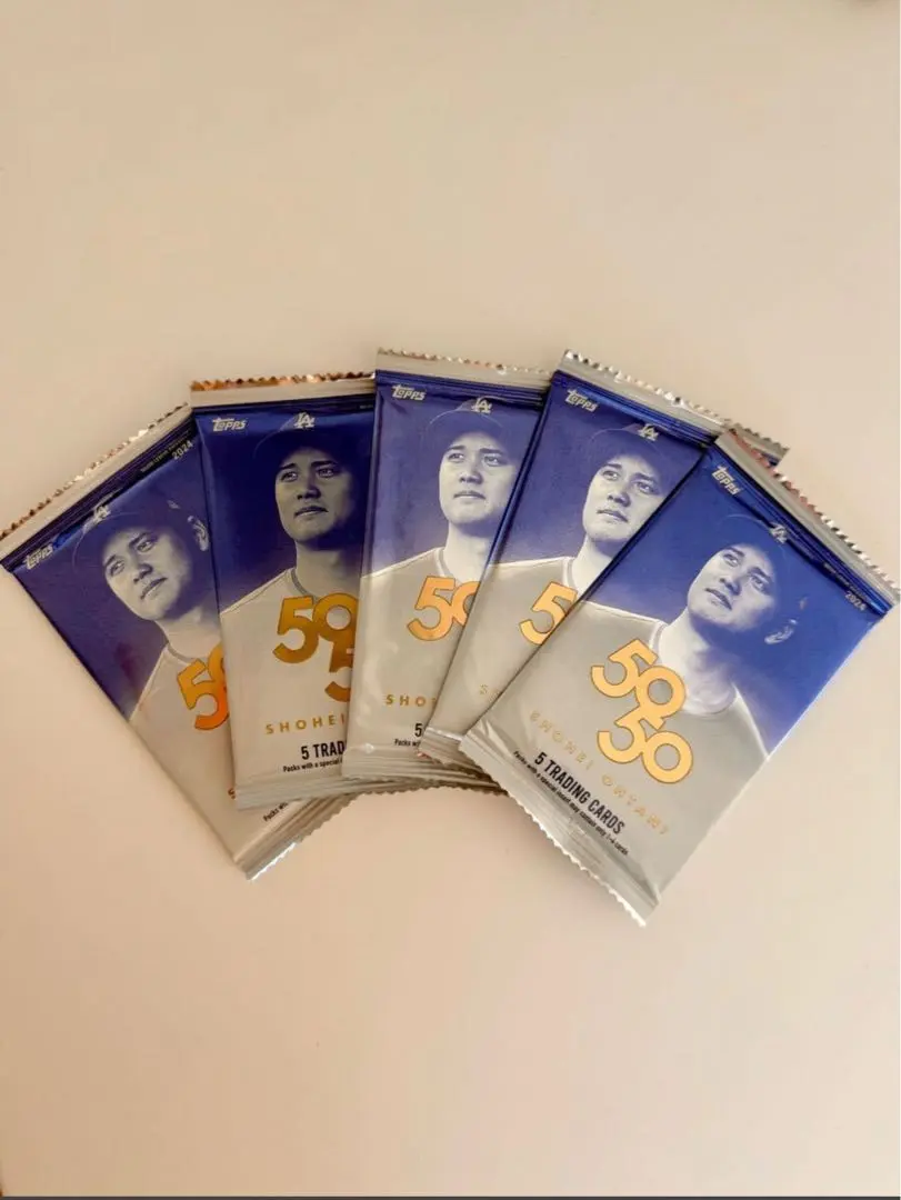 大谷翔平 5050 トレーディングカード 5パックセット