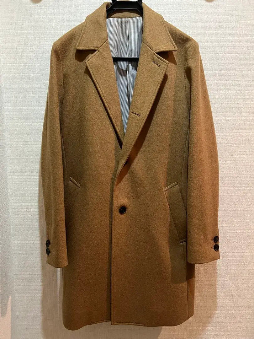 【美品】COMME CA CMMMUNE チェスターコート ウール混