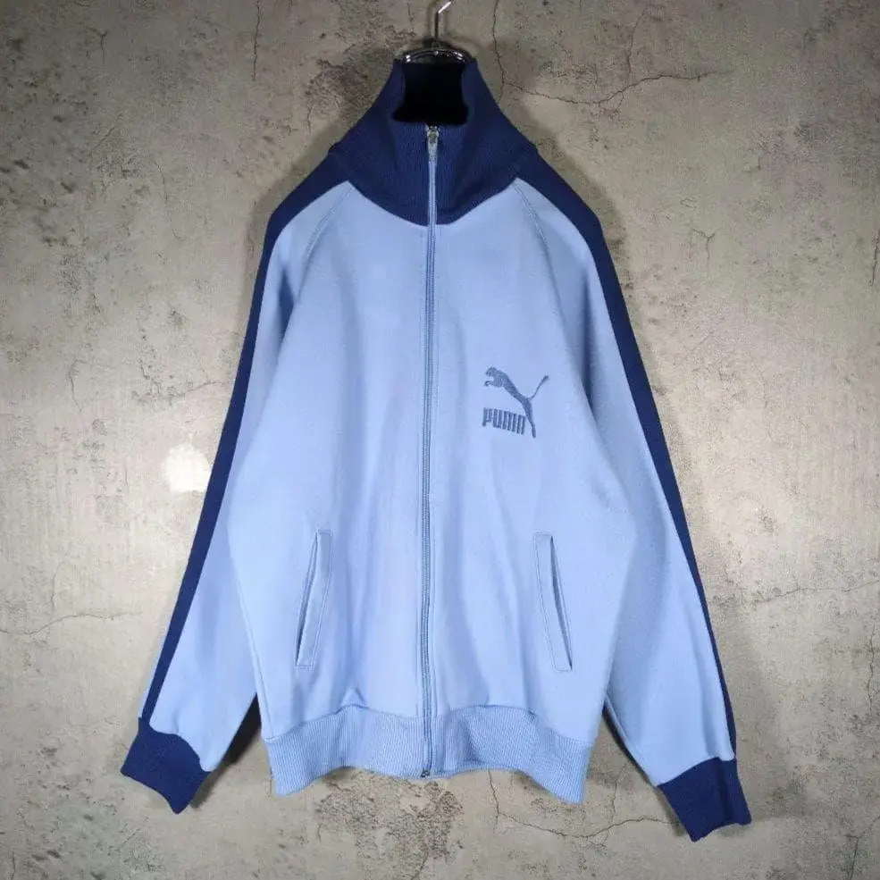 【希少】90s 緑文字タグ オールドプーマ トラックジャケット 刺繍ロゴ