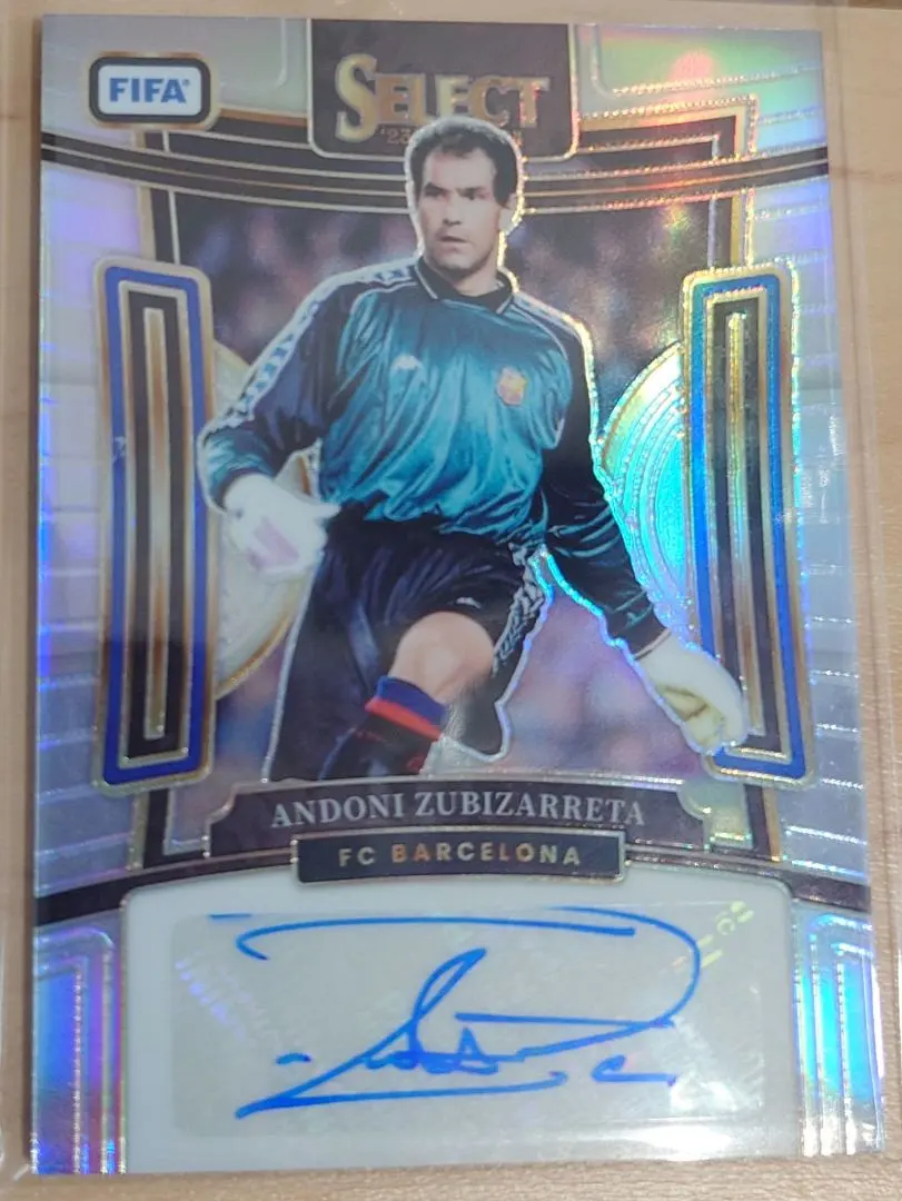 panini select Zubizarreta サイン入りカード
