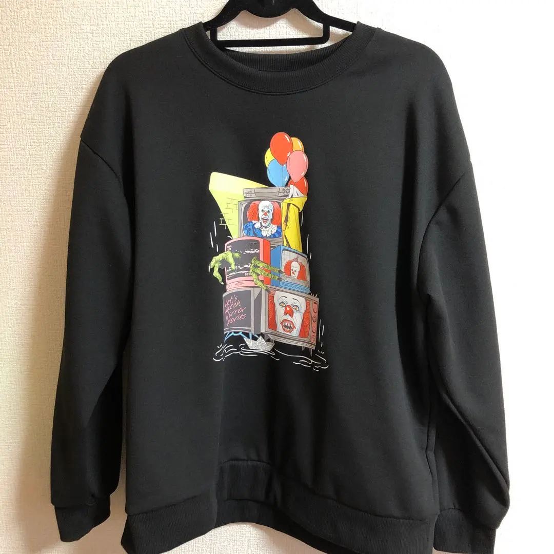 希少 IT イット ペニーワイズ Movie ムービーT 映画 スウェット L