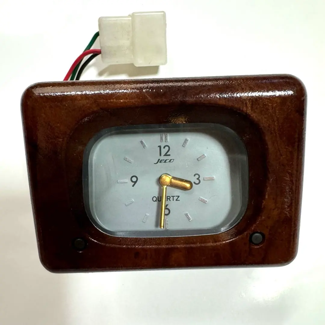 【スズキ純正】 エルボ JECOアナログ時計 27382 木目