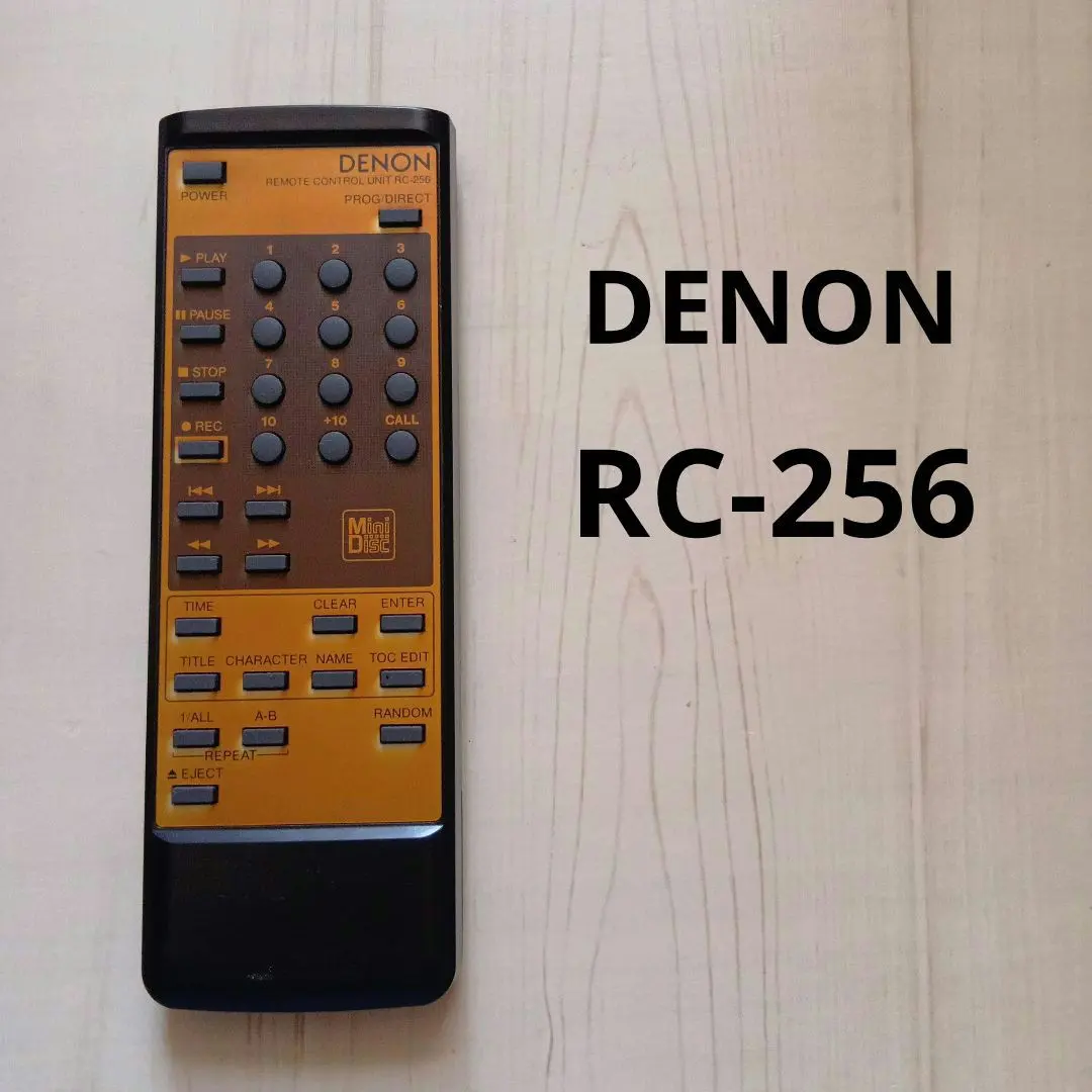 DENON 純正 RC-256 オーディオ リモコン ブラック MD