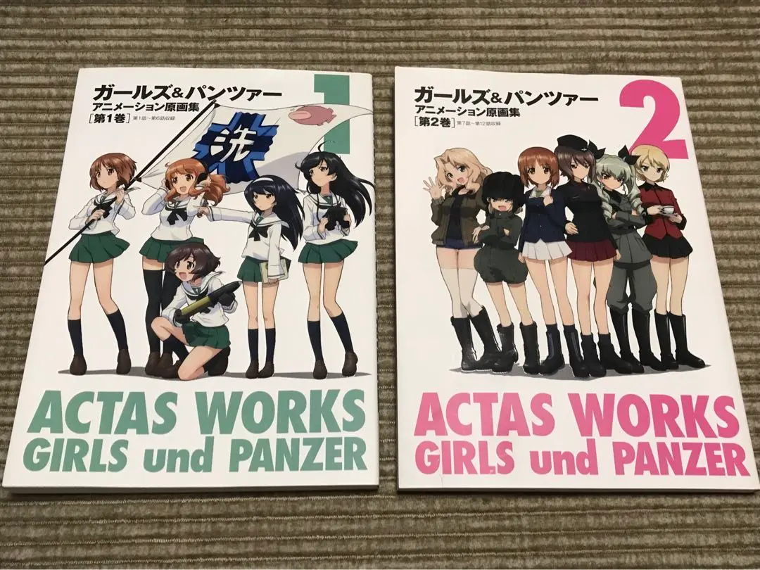 ガルパン　ガールズ&パンツァーアニメーション原画集1•2