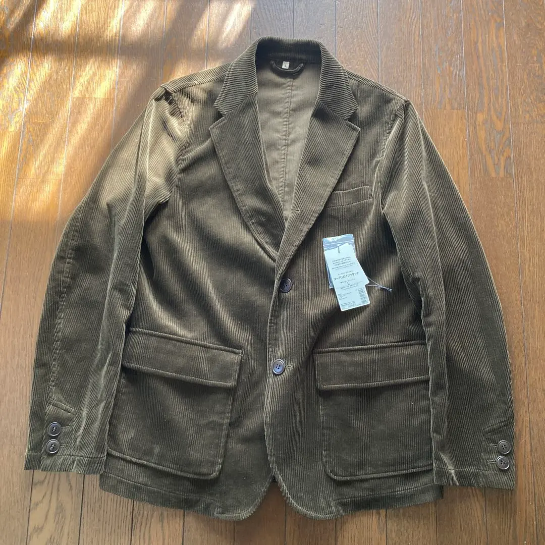 MUJI Labo オーガニックコットンコーデュロイジャケット　L