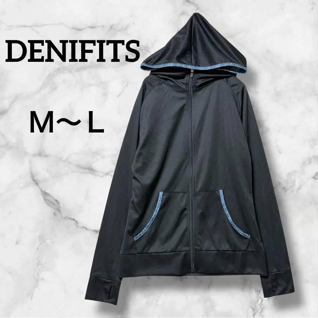 1330　ジップアップパーカー　スポーツ　軽量　フルジップ　指穴付き　カジュアル