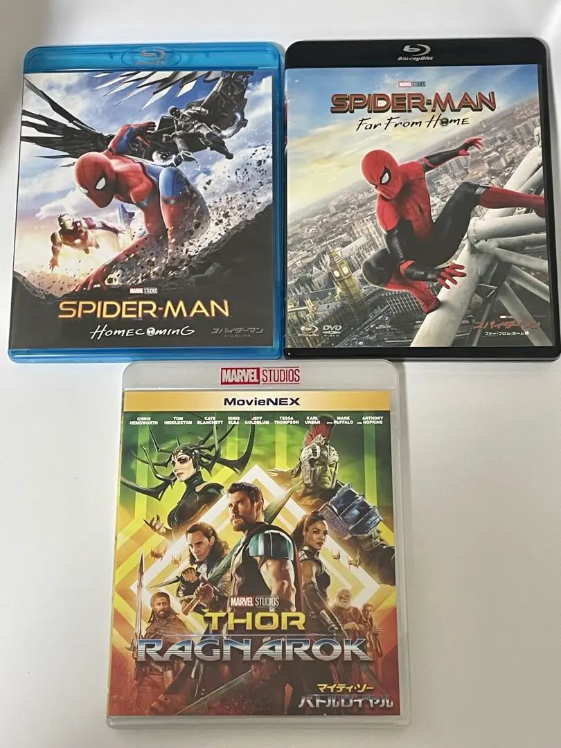 スパイダーマンシリーズ2枚+マイティー・ソー １枚/ ブルーレイ 3枚セット