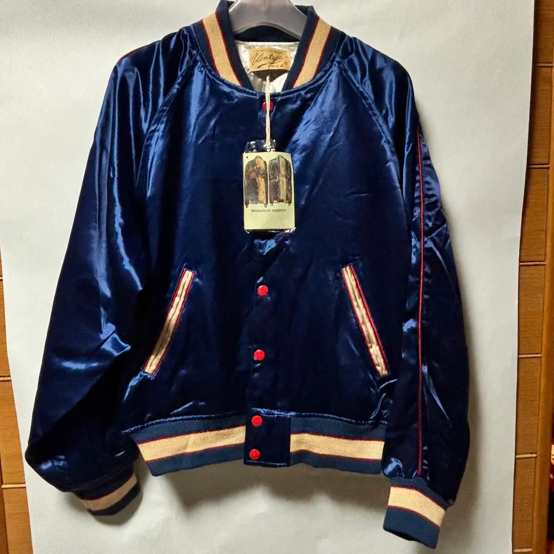 HOUSTON サテンスカジャンKEYSTONE 50sモデル スタジャン