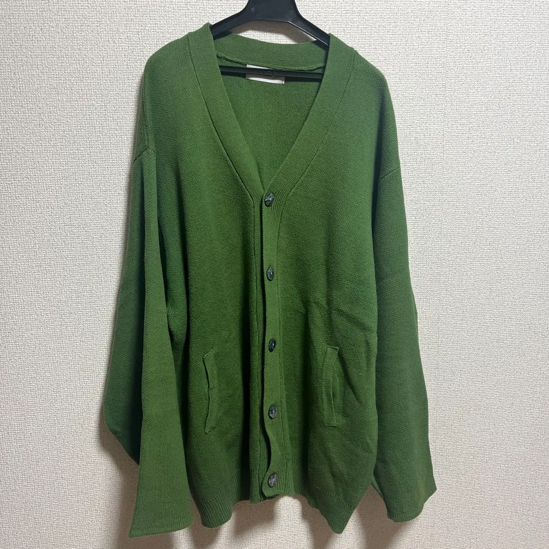 アドラー　グリーン カーディガン　カジュアル　ニット　秋　冬　春