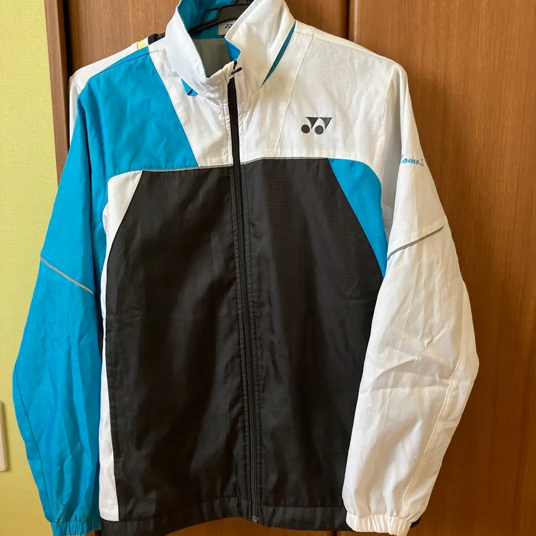 YONEX テニスジャージ ブレーカーS ホワイト/ブラック/ブルー2点セット