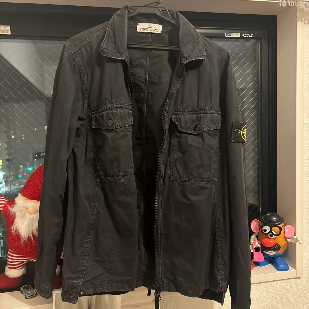 Stone Island ブラック ミリタリージャケット　M