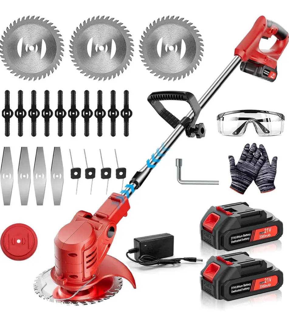 草刈り機 充電式　コードレス　低騒音 安全設計 補助ハンドル　畑　雑草　植木　庭