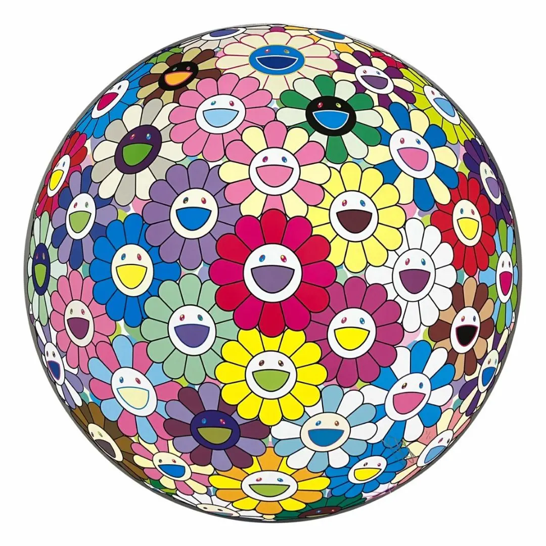 村上隆　フラワーボール カラフル、ミラクル、スパークル