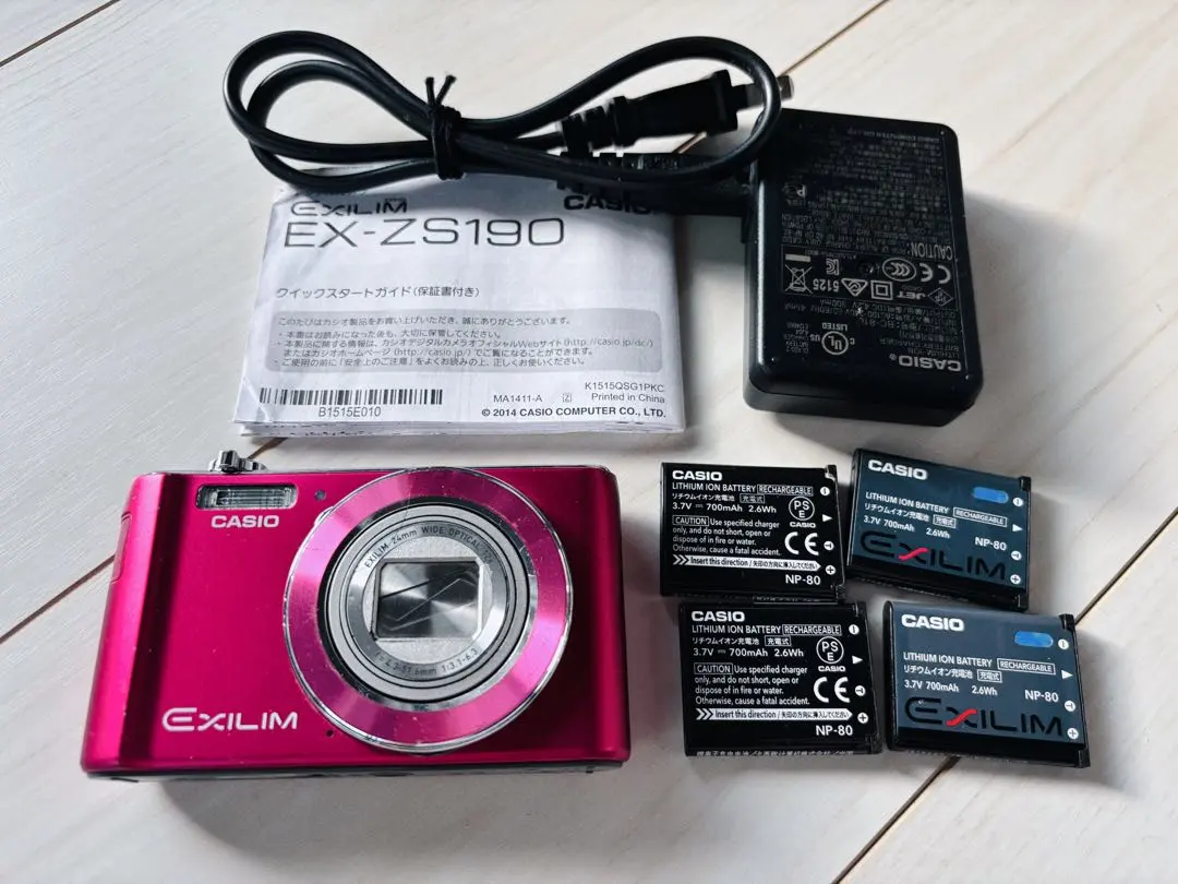CASIO（カシオ）②デジタルカメラ EXILIM EX-ZS190PK