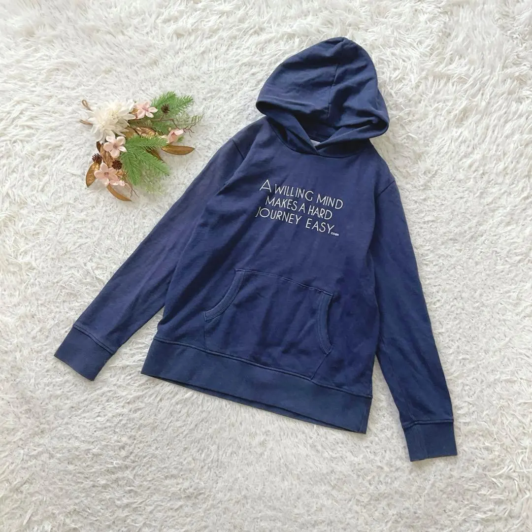 【コーエン】 (L) プルオーバーパーカー フーディー 裏起毛 プリント デート