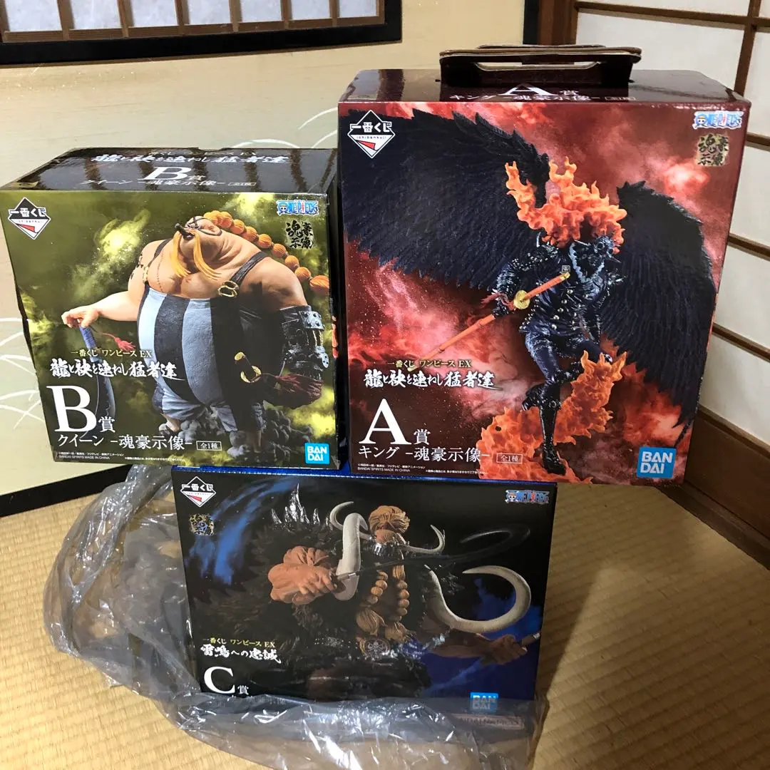 ワンピース　一番くじ　魂豪示像　キング　クイーン　ジャック　龍と袂を連ねし猛者達