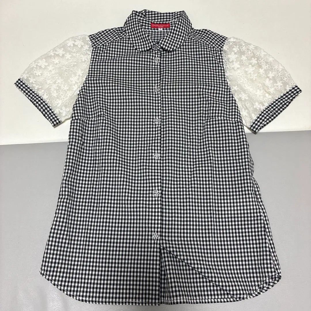 earth music ecology 半袖チェックシャツ Sサイズ