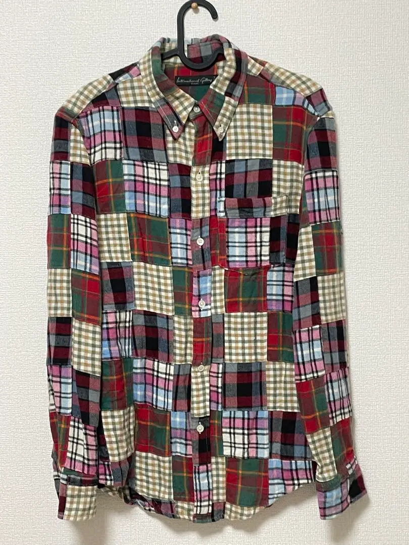 International Gallery BEAMS パッチワークネルシャツS