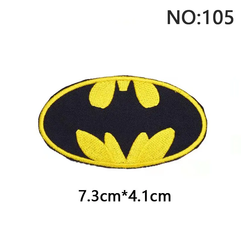 105バットマン 刺繍アイロンワッペン