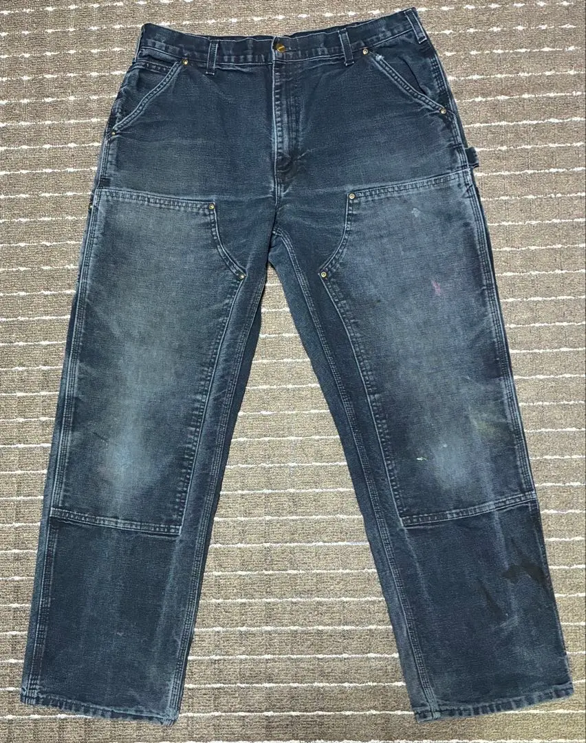 神フェード carhartt ダブルニーペインターパンツ アメリカ製　black