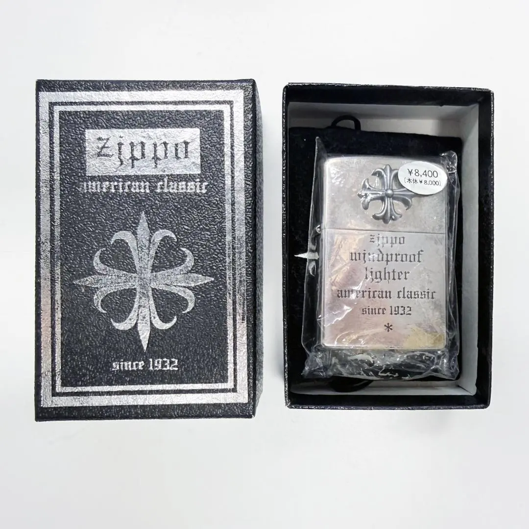 Zippo ウィンドプルーフライター クロス デザイン 未使用品